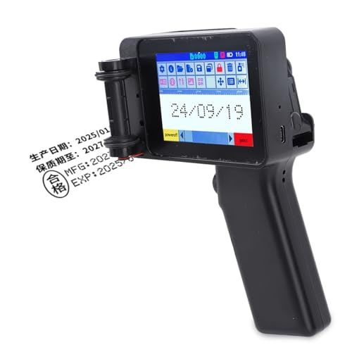 【新品】Dpofirs ハンドヘルドインクジェットプリンター、ハンドヘルドインクジェットプリンターガンマルチ言語2?12.7mm高さQRコードを調整可能 ce123114