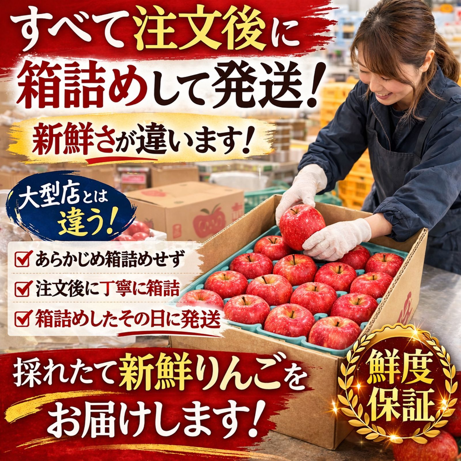 青森県産 りんご シナノゴールド・サンふじ 10kg 訳あり - メルカリ