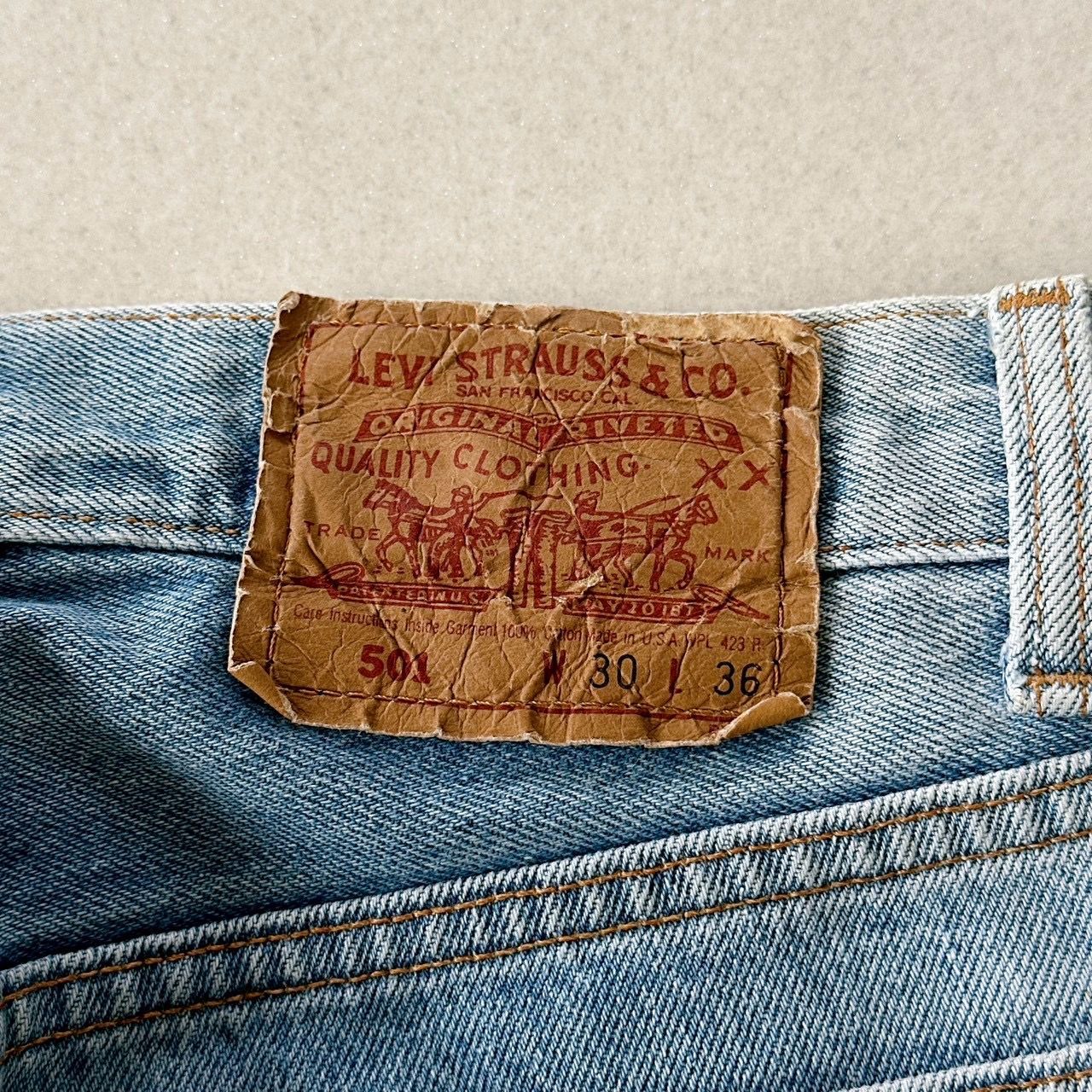 1993年製 Levi's 501 USA製 赤文字 金脇割り W30 90s - メルカリ