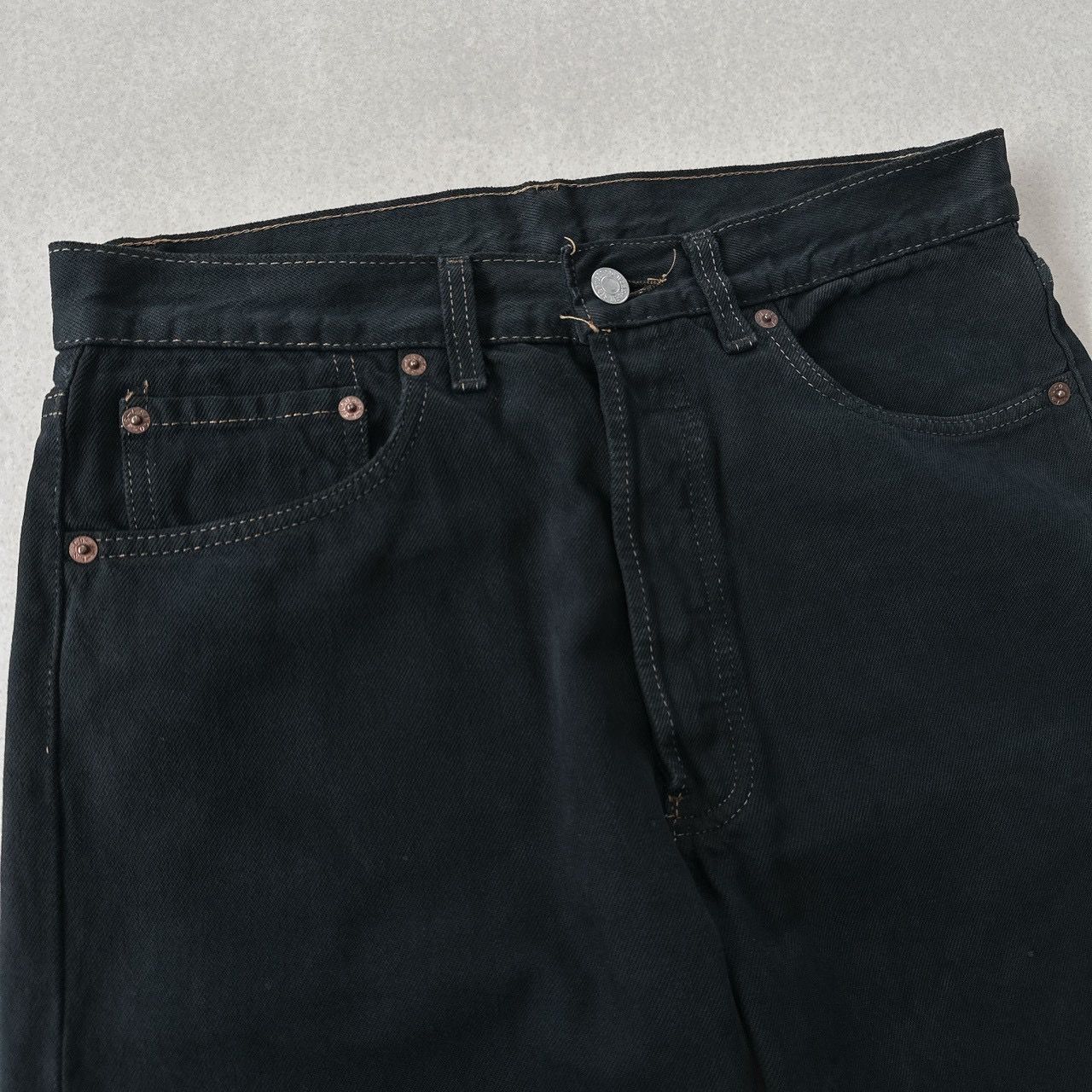 90s USA製 Levi's 501 ブラックデニムショーツ 後染め W32 黒 - メルカリ