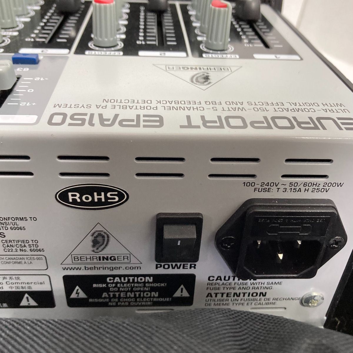 BEHRINGER ベリンガー EPA150 ポータブルPAセット - メルカリ