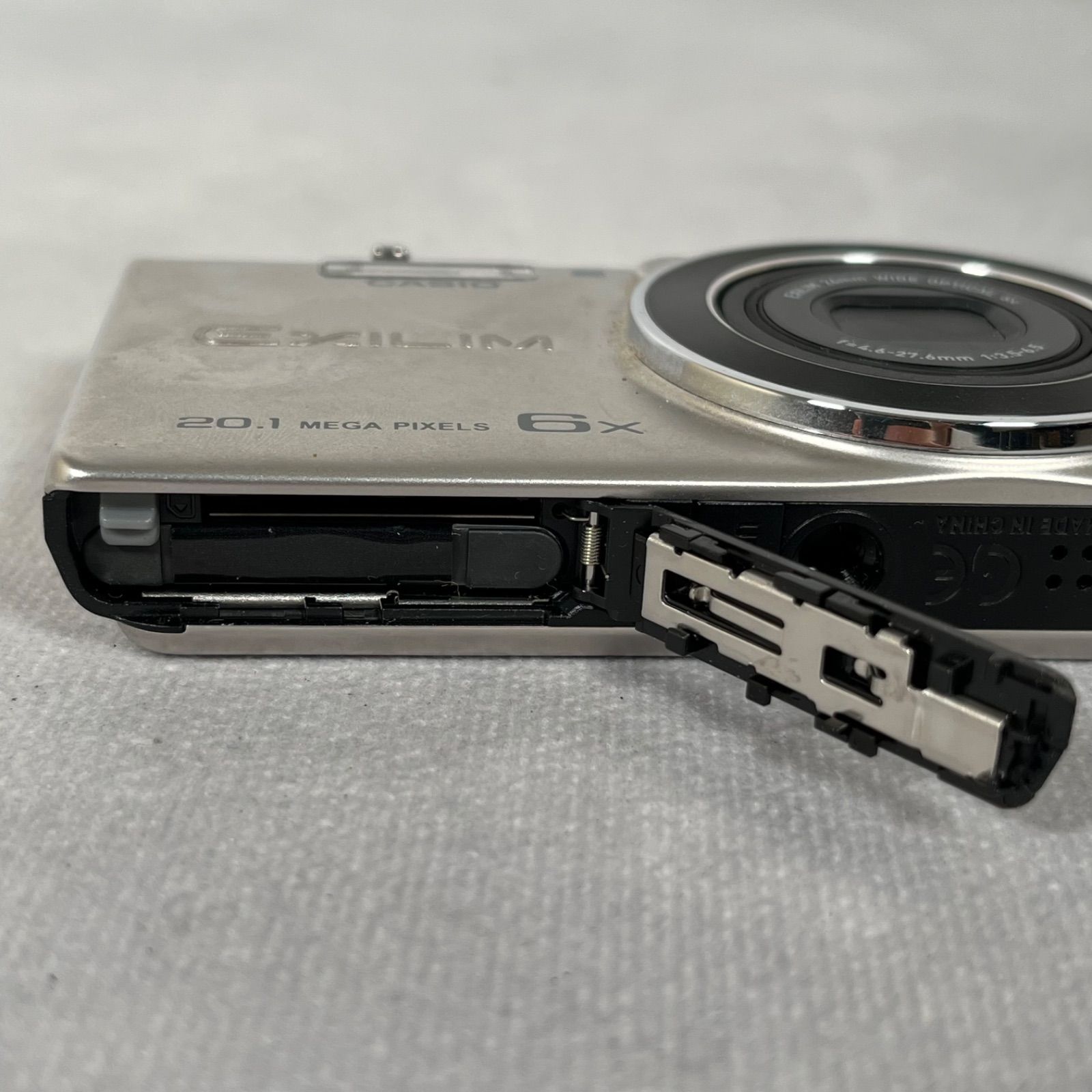 管2605-156】CASIO カシオ EX-ZS35 シルバー 付属品あり 2010万画素
