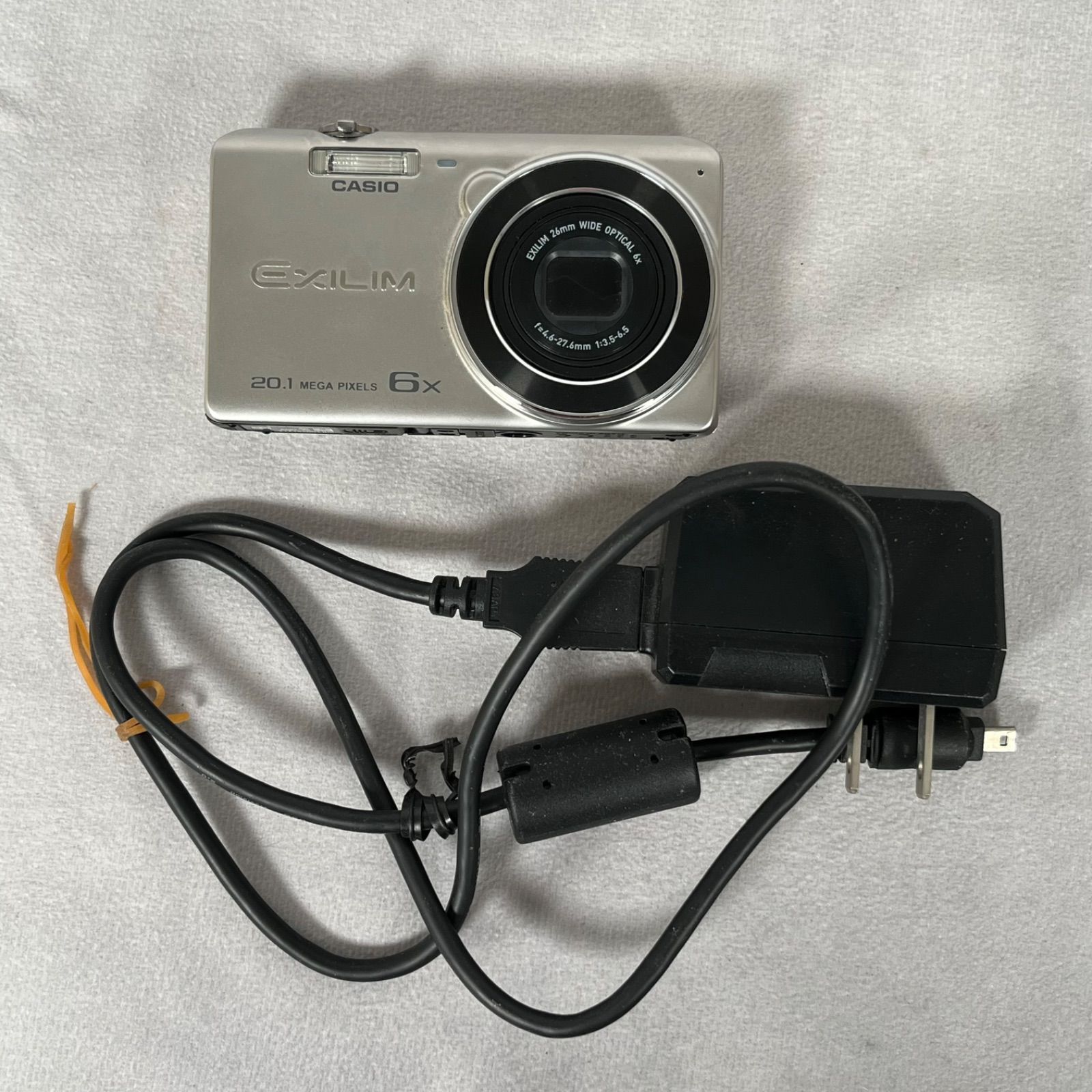 管2605-156】CASIO カシオ EX-ZS35 シルバー 付属品あり 2010万画素