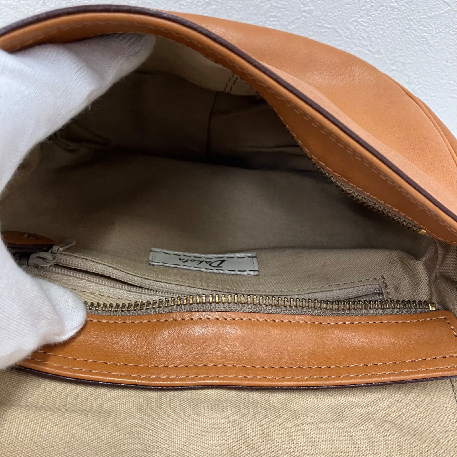 2678 Dakota ダコタ ショルダーバッグ キャメル 茶系 フラップ レザー 