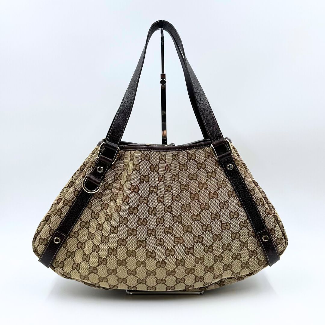 美品】Gucci アビー GGキャンバス トートバッグ - メルカリ