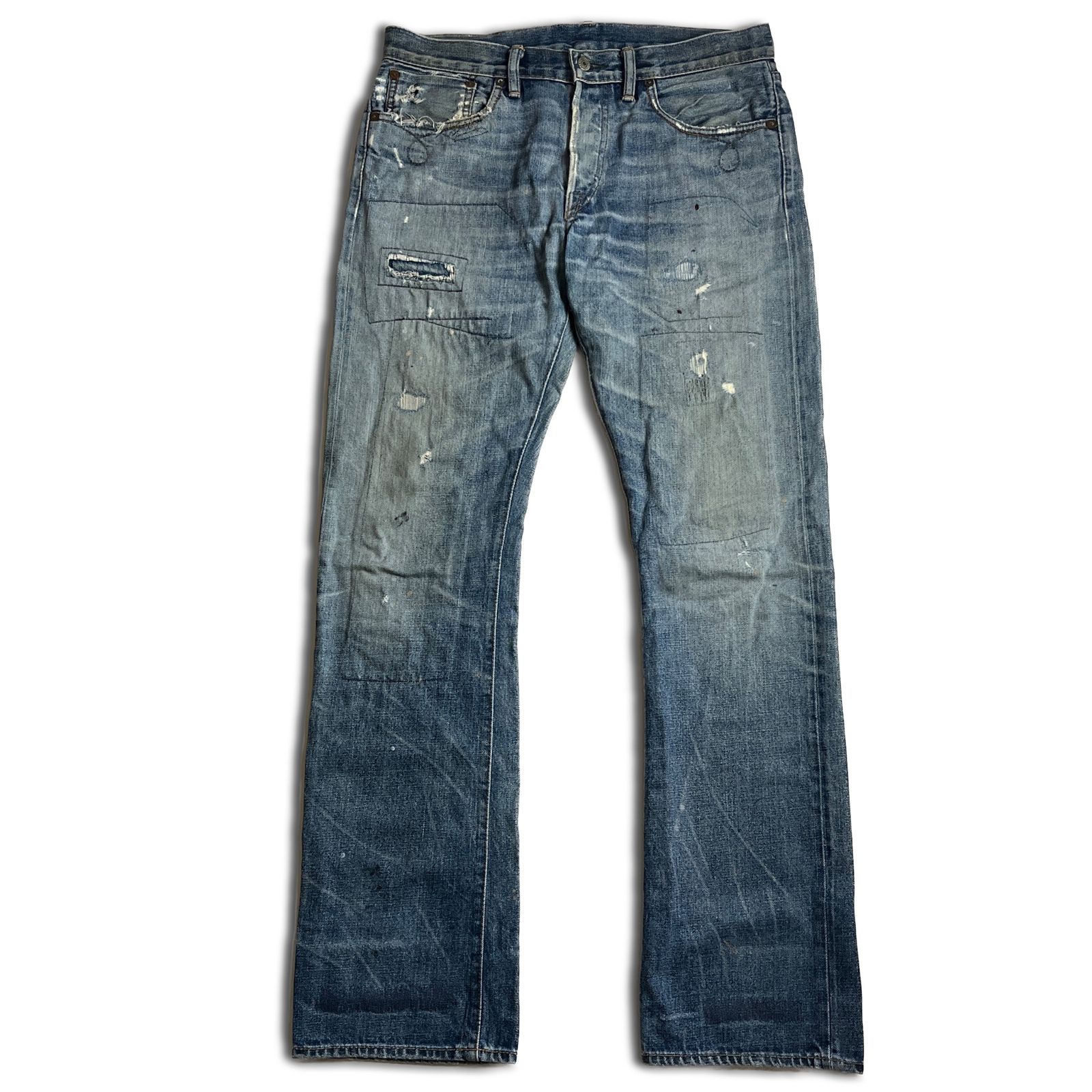 RRL slim boot cut HILLSIDE デニムパンツ 32×32 USA製 ダブルアールエル 2000000024981