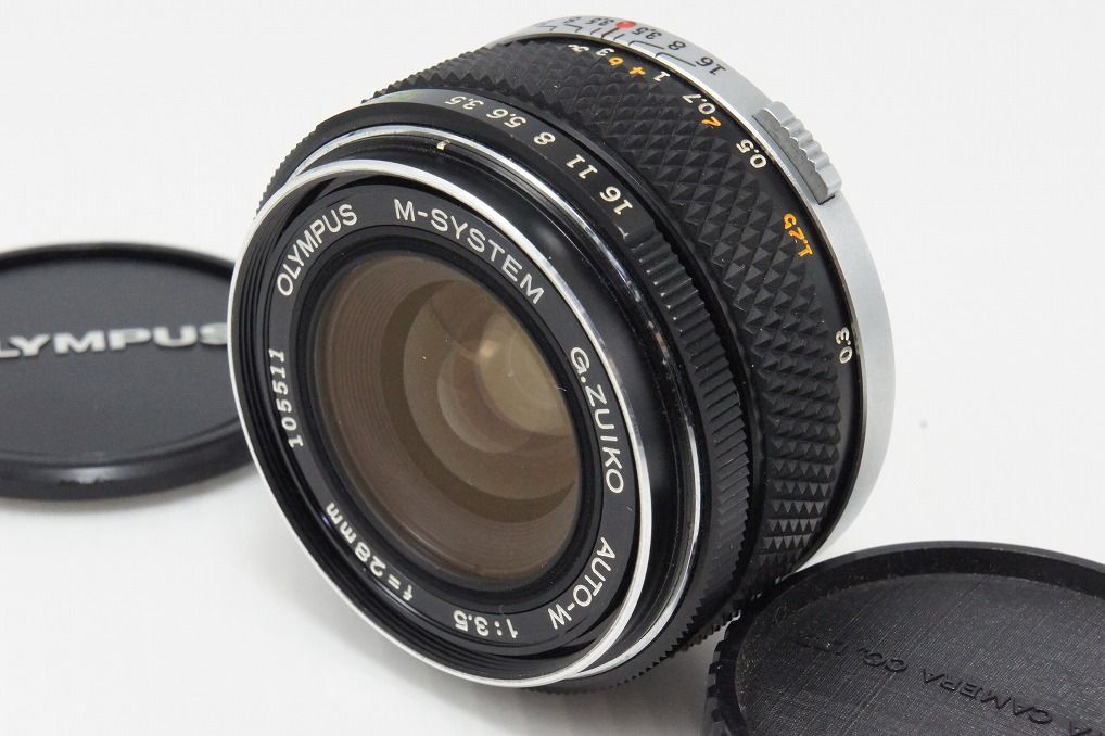 良品 OLYMPUS オリンパス M-SYSTEM G.ZUIKO AUTO-W 28mm F3.5 MF 単