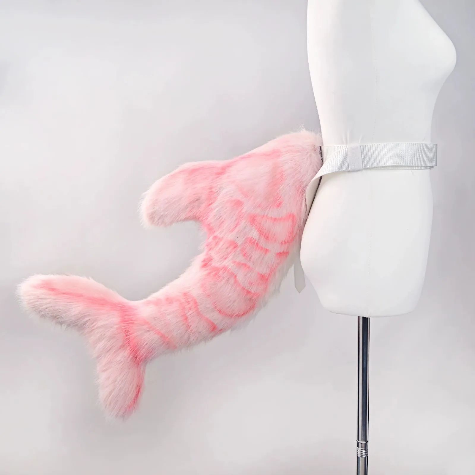 ファースーツ アクセサリー 尻尾 人魚系 ピンク 飾りもの ケモノ しっぽ fursuit ぬいぐるみ コスプレ コスチューム