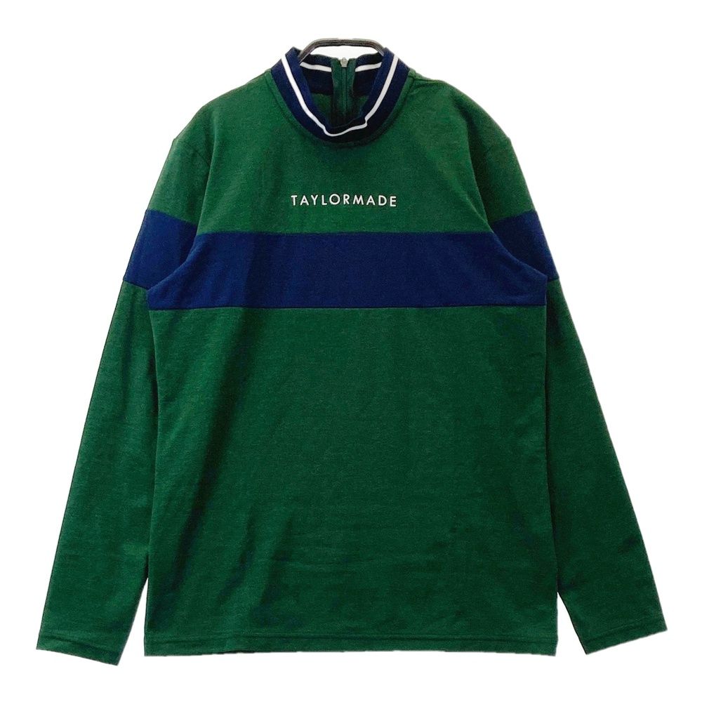 サイズ：L TAYLOR MADE テーラーメイド モックネック長袖Tシャツ グリーン系 [240101616769] ゴルフウェア レディース ストスト