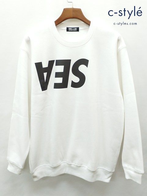 D373 [コラボ] WIND AND SEA × GOD SELECTION XXX ウィンダンシー スウェットシャツ L ホワイト トレーナー | ★