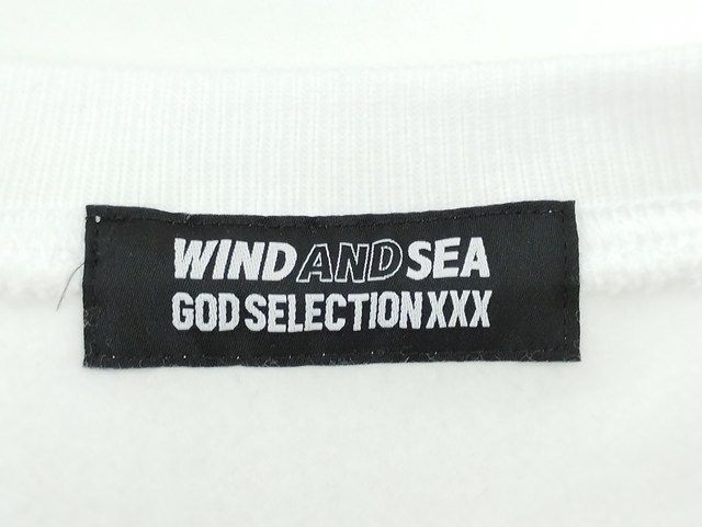 D373 [コラボ] WIND AND SEA × GOD SELECTION XXX ウィンダンシー スウェットシャツ L ホワイト トレーナー | ★