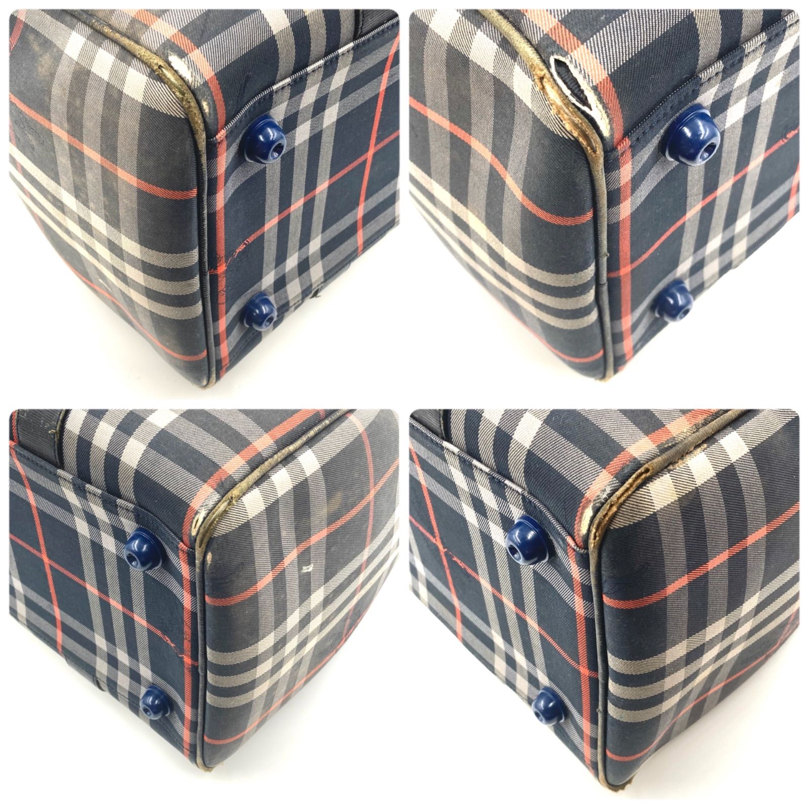 Burberrys ノバチェック ミニボストン レザー キャンバス バーバリーズ Burberrys バーバリー ミニボストンバッグ ノバチェック ロゴプレート