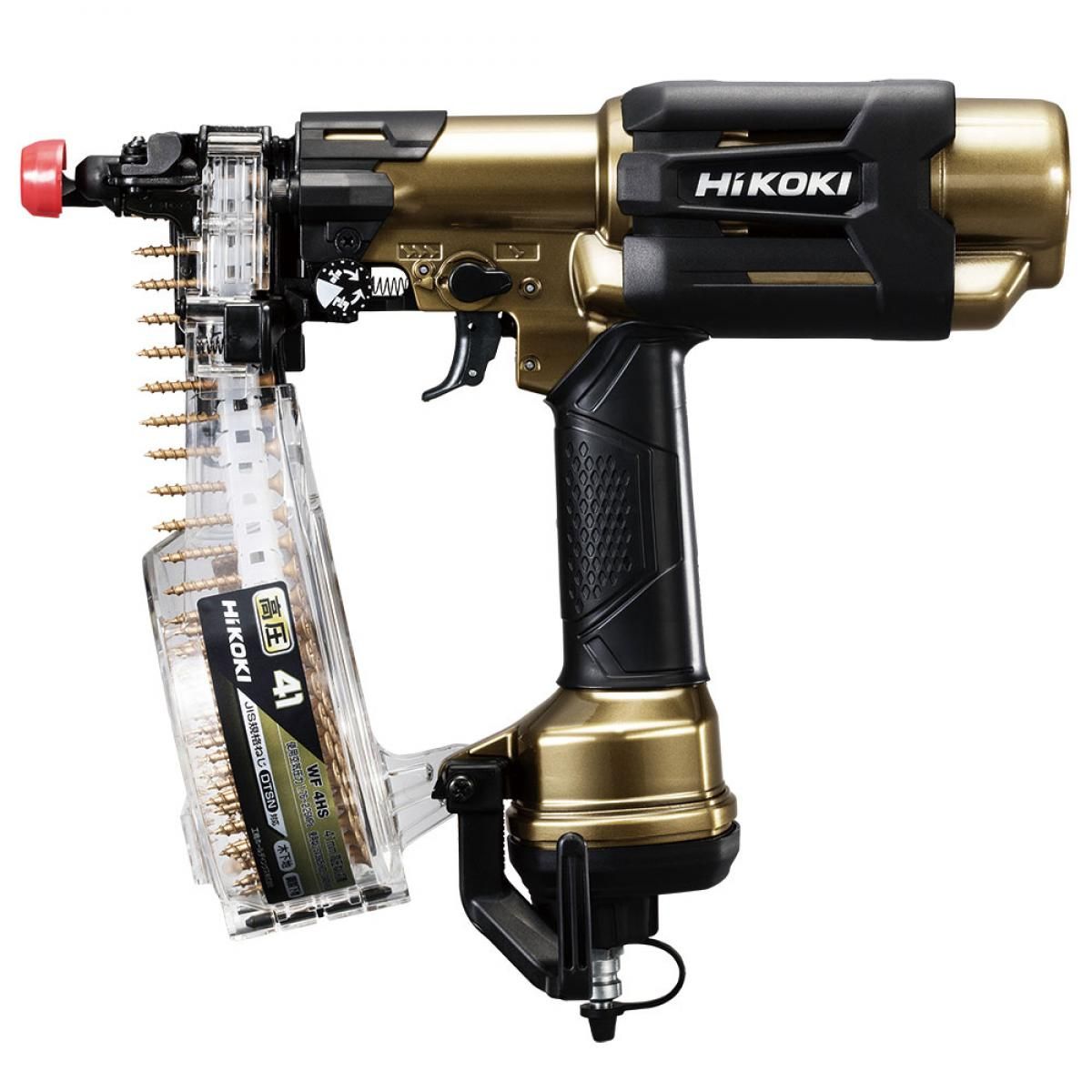 【在庫有・即納】HiKOKI(ハイコーキ) 旧日立工機 高圧ねじ打機 WF4HS ハイゴールド 使用ねじ長さ25~41mm ハイスピードモデル