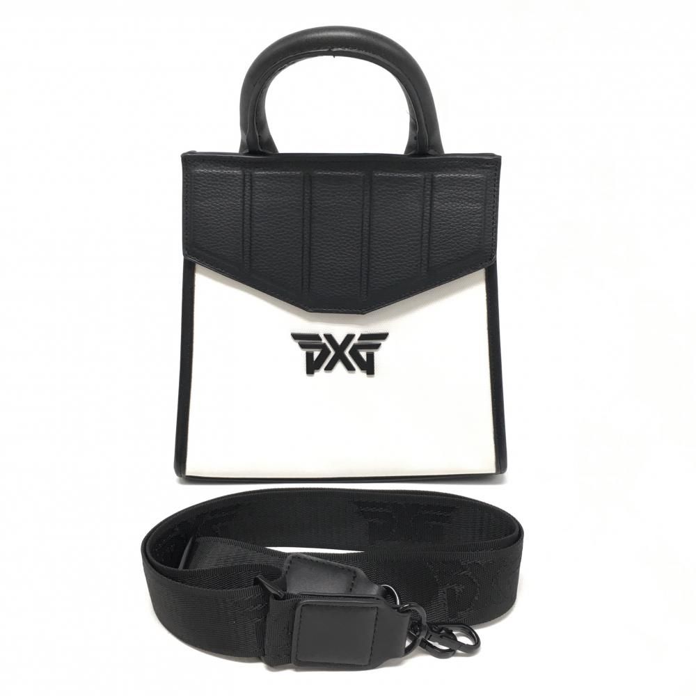 【美品】ピーエックスジー 2WAYカートバッグ 白×黒 ショルダーストラップ付 ゴルフ PXG 4,681円