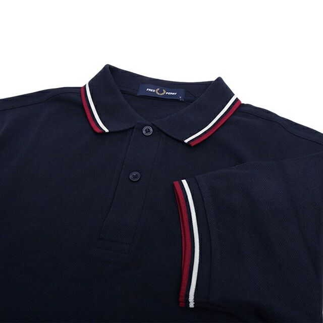 新品】フレッドペリー FRED PERRY ポロシャツ メンズ m3600-t55-navy-s