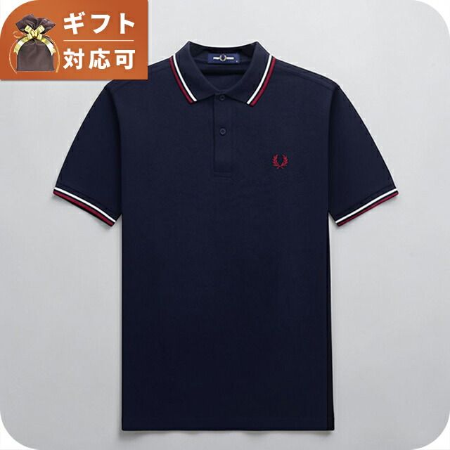 【新品】フレッドペリー FRED PERRY ポロシャツ メンズ m3600-t55-navy-l