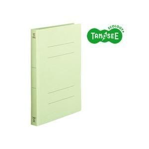 （まとめ）TANOSEE フラットファイル バインダー 2穴 〔厚とじW〕A4タテ 250枚収容 緑 10冊入×20パック