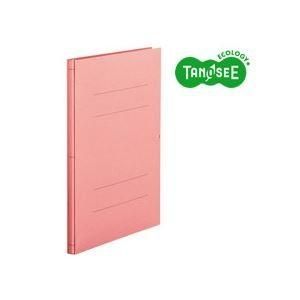(まとめ)TANOSEE 背幅伸縮フラットファイル バインダー 2穴 A4タテ 1000枚収容 ピンク 30冊