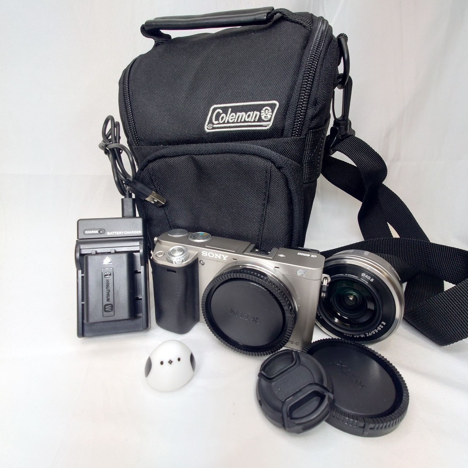 シャッター数1,450 SONY ILCE-6000 α6000 SELP1650 ソニー 動作品　美品 レンズ付き