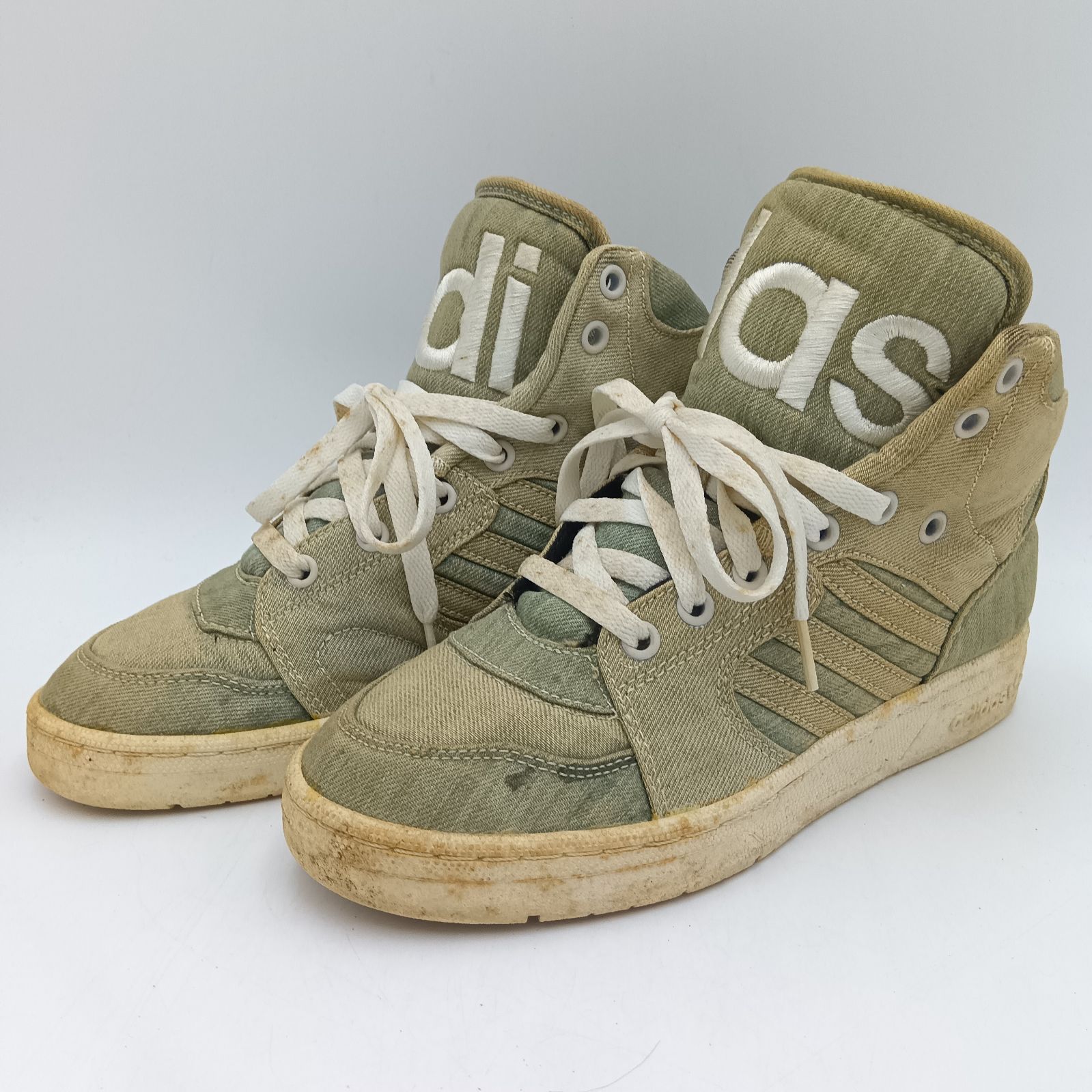 adidas アディダス JS INSTINCT HI DENIM ジェイエス インスティンクトハイデニム スニーカー M29026 メンズ 24.5cm インディゴブルー D-12-5