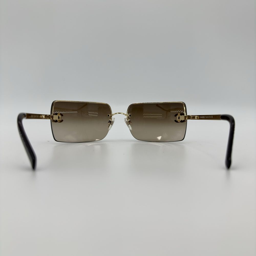 CHANEL シャネル サングラス 4092-B リムレス ココマーク ライン