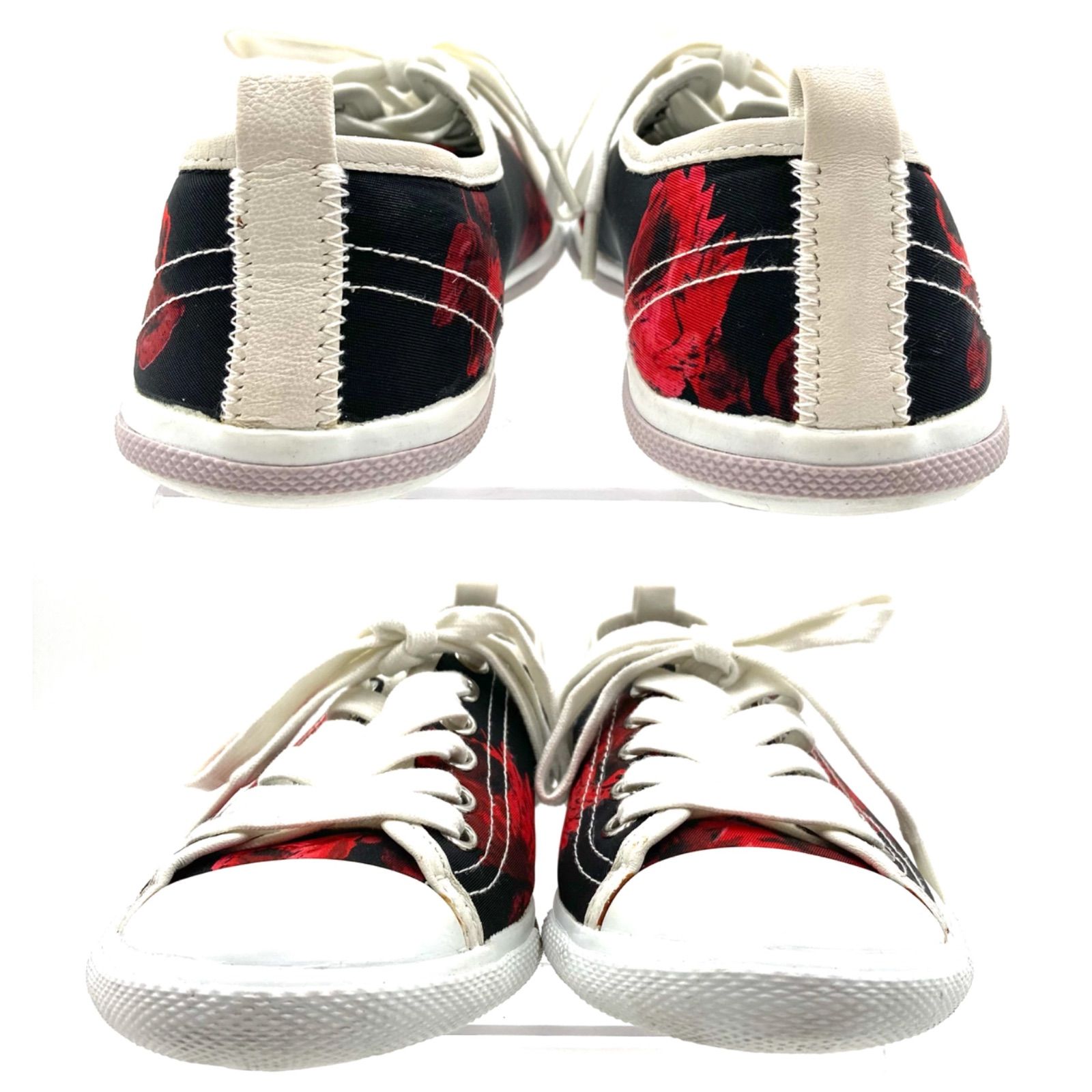 □極美品□PRADA SPORT プラダスポーツ ローズ柄 スニーカー