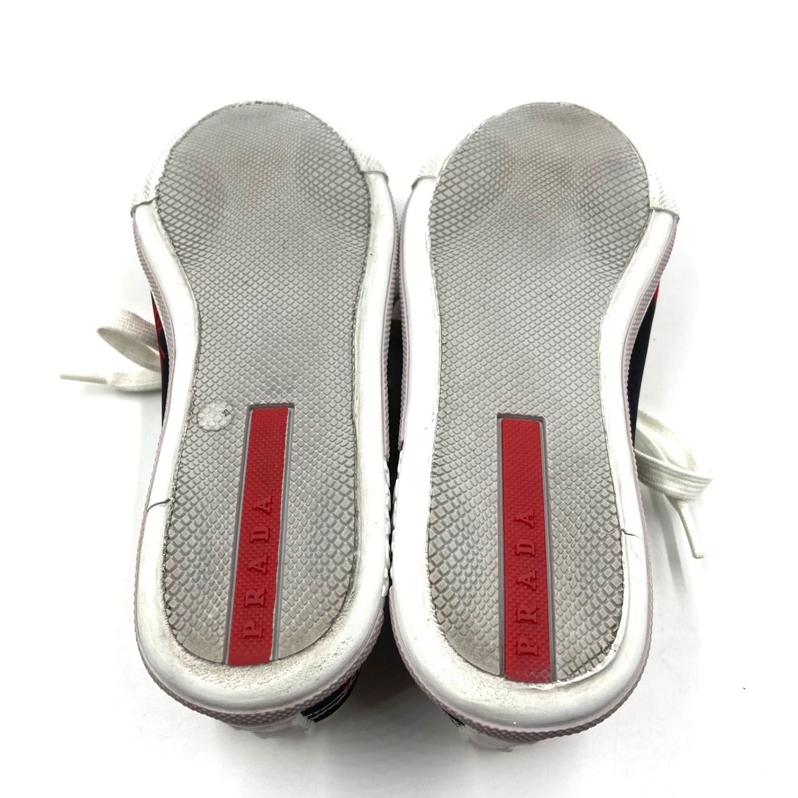 □極美品□PRADA SPORT プラダスポーツ ローズ柄 スニーカー 