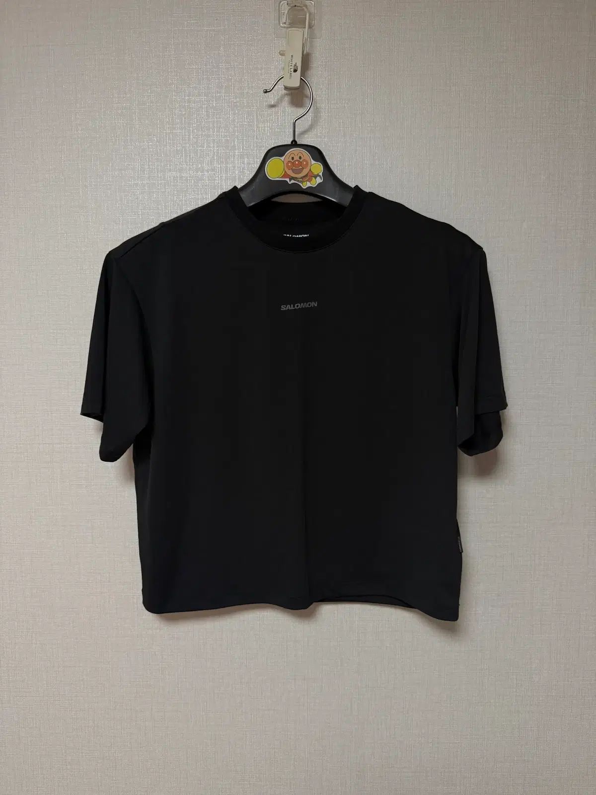 サロモン SALOMON レディース クロップド ランニング Tシャツ ブラック M