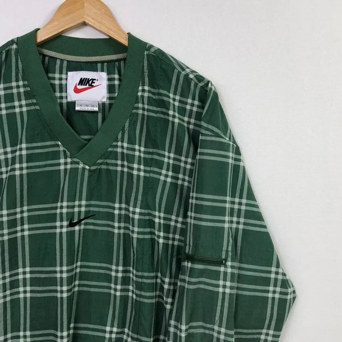 XL NIKE チェック バラマキ ウォームアップ