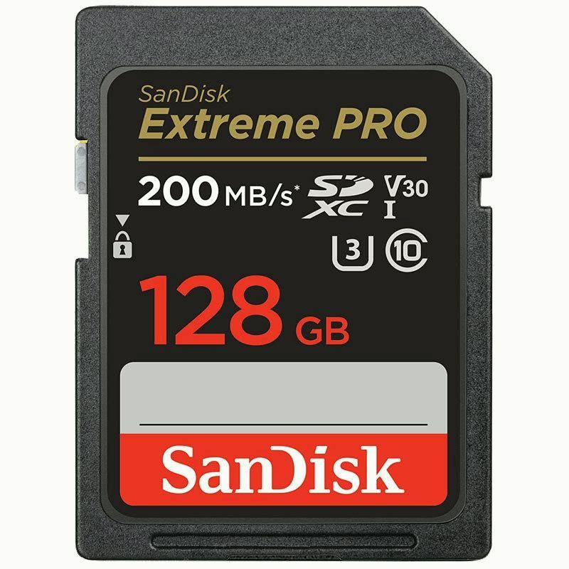 【送料無料】SanDisk Extreme PRO SDXCカード 128GB UHS-I U3 V30 R:200MB/s W:90MB/s 4K Ultra HD対応 SDSDXXD-128G-GN4IN 並行輸入品 翌日配達
