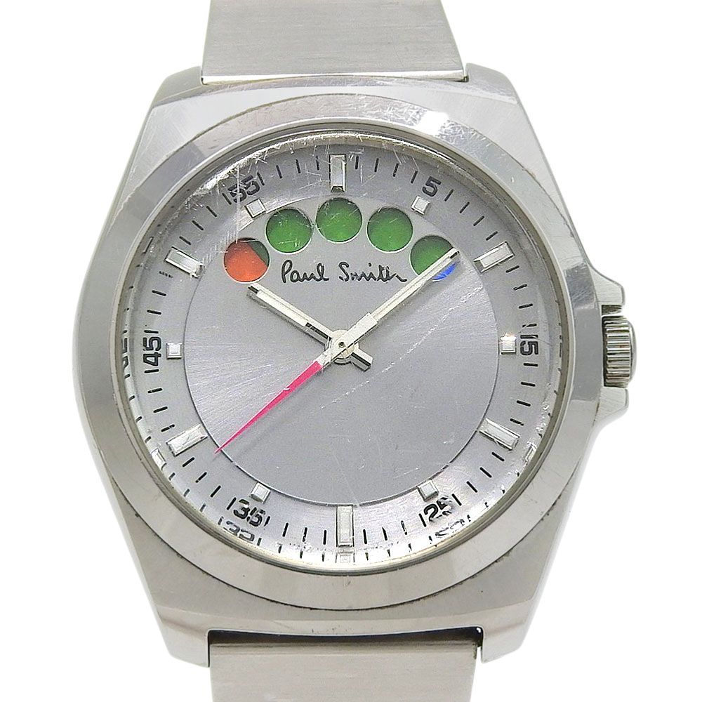 【Paul Smith】ポール・スミス F335-T001572 ステンレススチール クオーツ アナログ表示 メンズ シルバー文字盤 腕時計