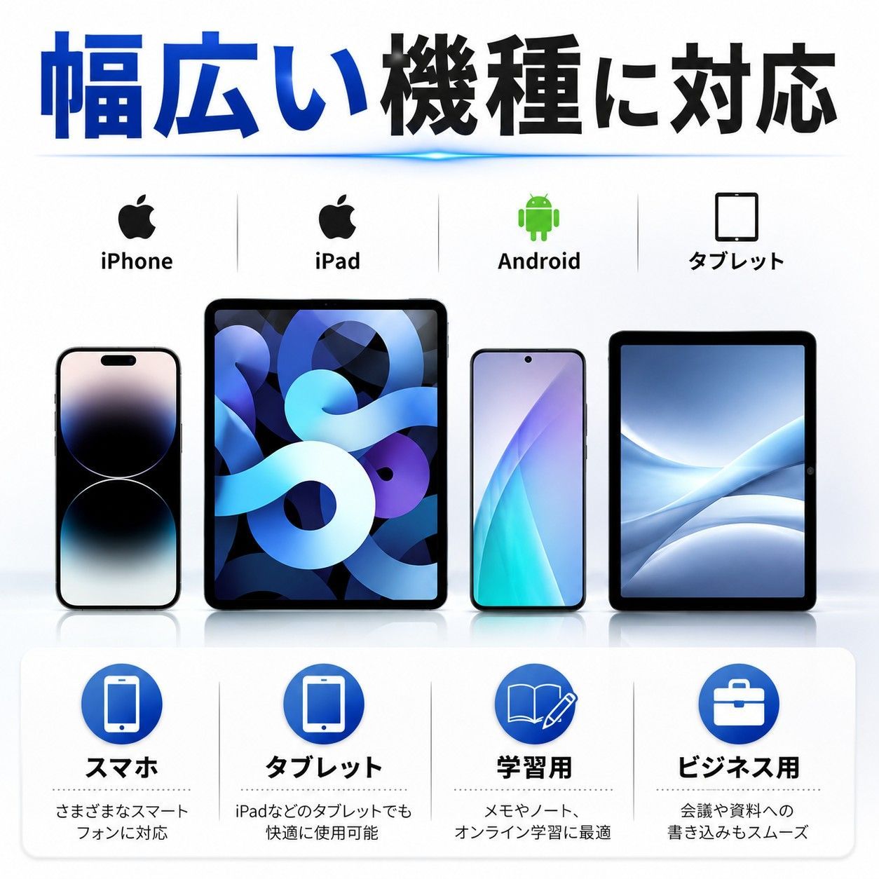 タッチペン 5本セット 極細 スマホ iPhone Android 対応 タブレット スタイラスペン 高感度 なめらか操作 学習 イラスト ゲーム 仕事用 ランダムカラー 当日発送 送料無料 thumbnail 5