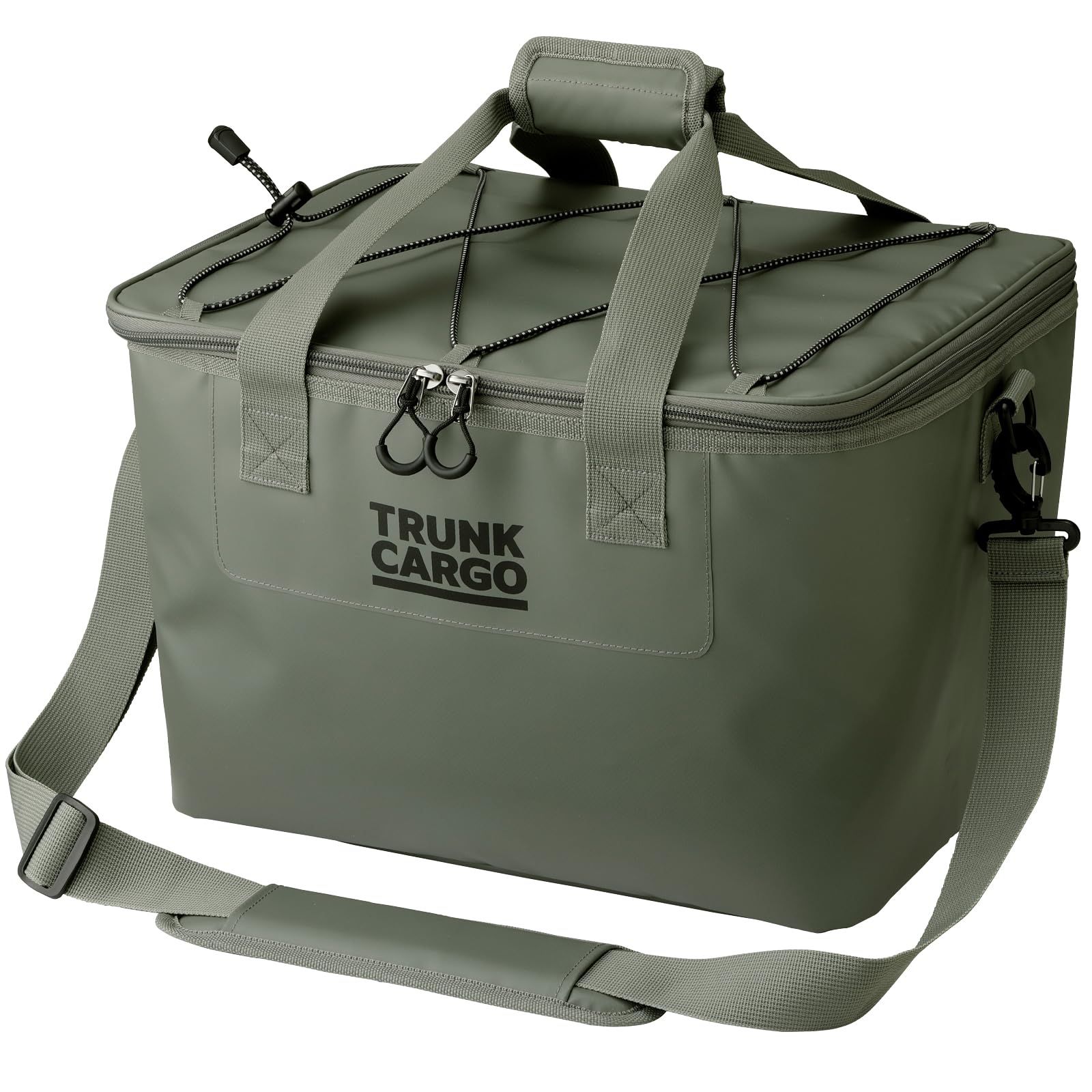 リス(RISU) クーラーバッグ クーラーボックス トランクカーゴ ソフトクーラー 26L モスグレー 折りたたみ収納可 キャンプ 屋外 大容量 軽量 アウトドア 防水 バッグ GHON262