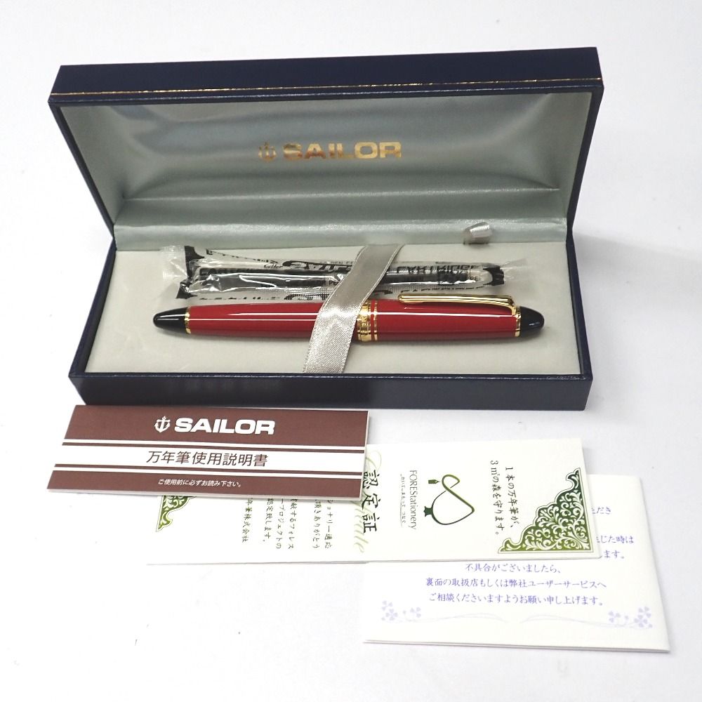 Ft1349701 セーラー 万年筆 ペン先 14K 細字 レッド SAILOR 未使用
