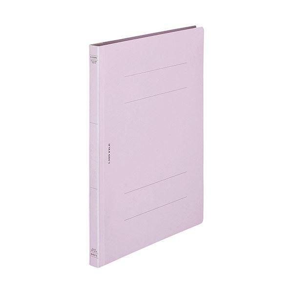 (まとめ) ライオン事務器 フラットファイル(環境) 樹脂押え具 A4タテ 150枚収容 背幅18mm パープル A-512KA4S 1セット(10冊) 〔×10セット〕