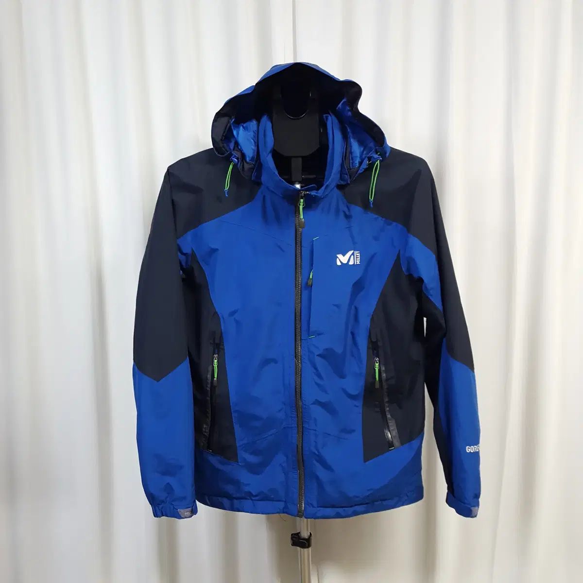 ミレー GORE-TEX ゴアテックス サン(SAN) ジャケット フード取り外し ブルー 100