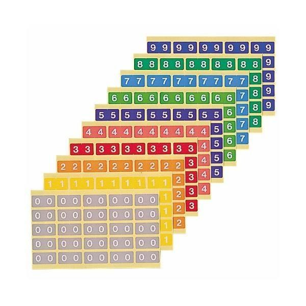 (まとめ) ライオン事務器 カラーナンバーラベルL数字4 KL-2-4 1パック(250片:25片×10シート) 〔×10セット〕