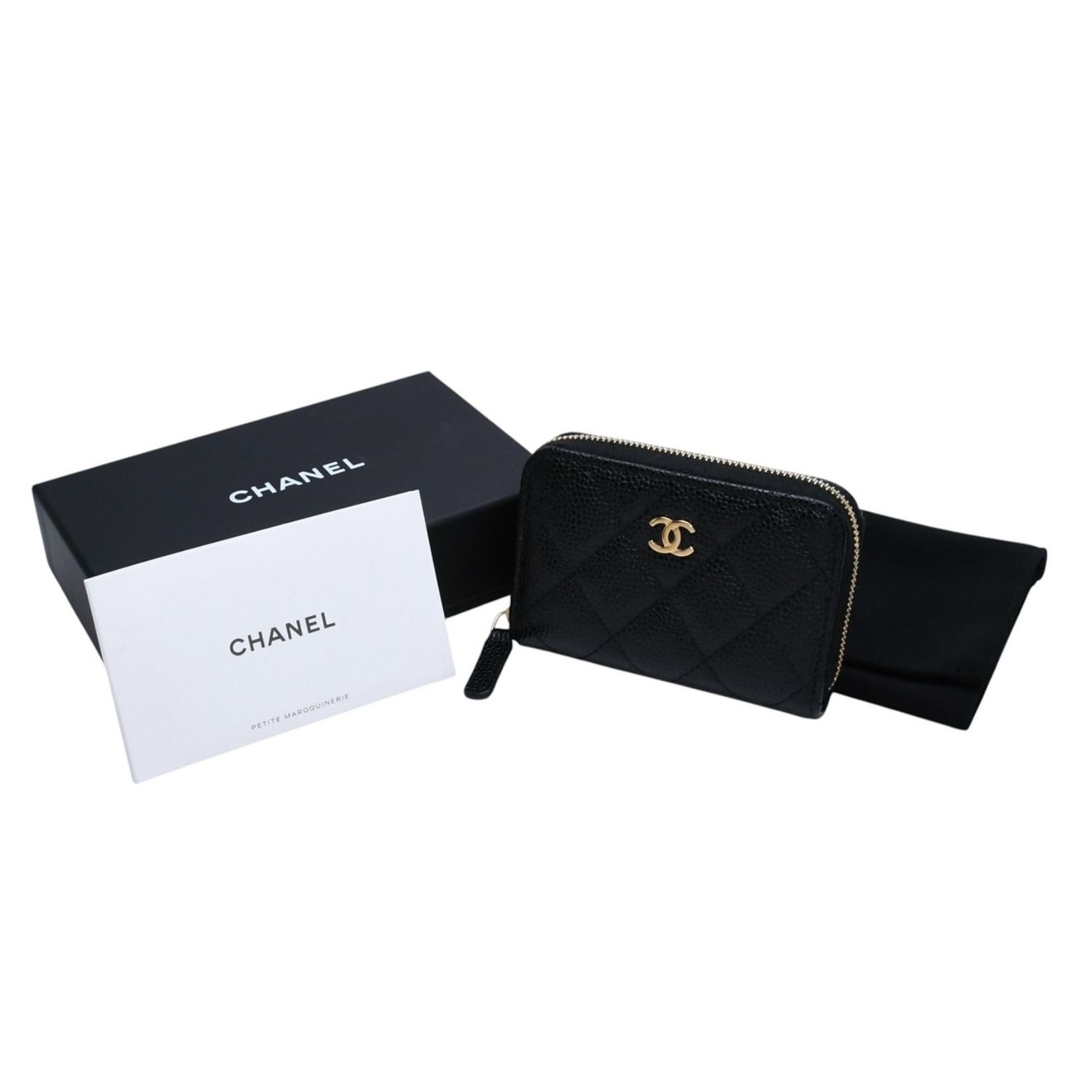 極美品 CHANEL シャネル クラシックジップコインパース 小銭入れ 