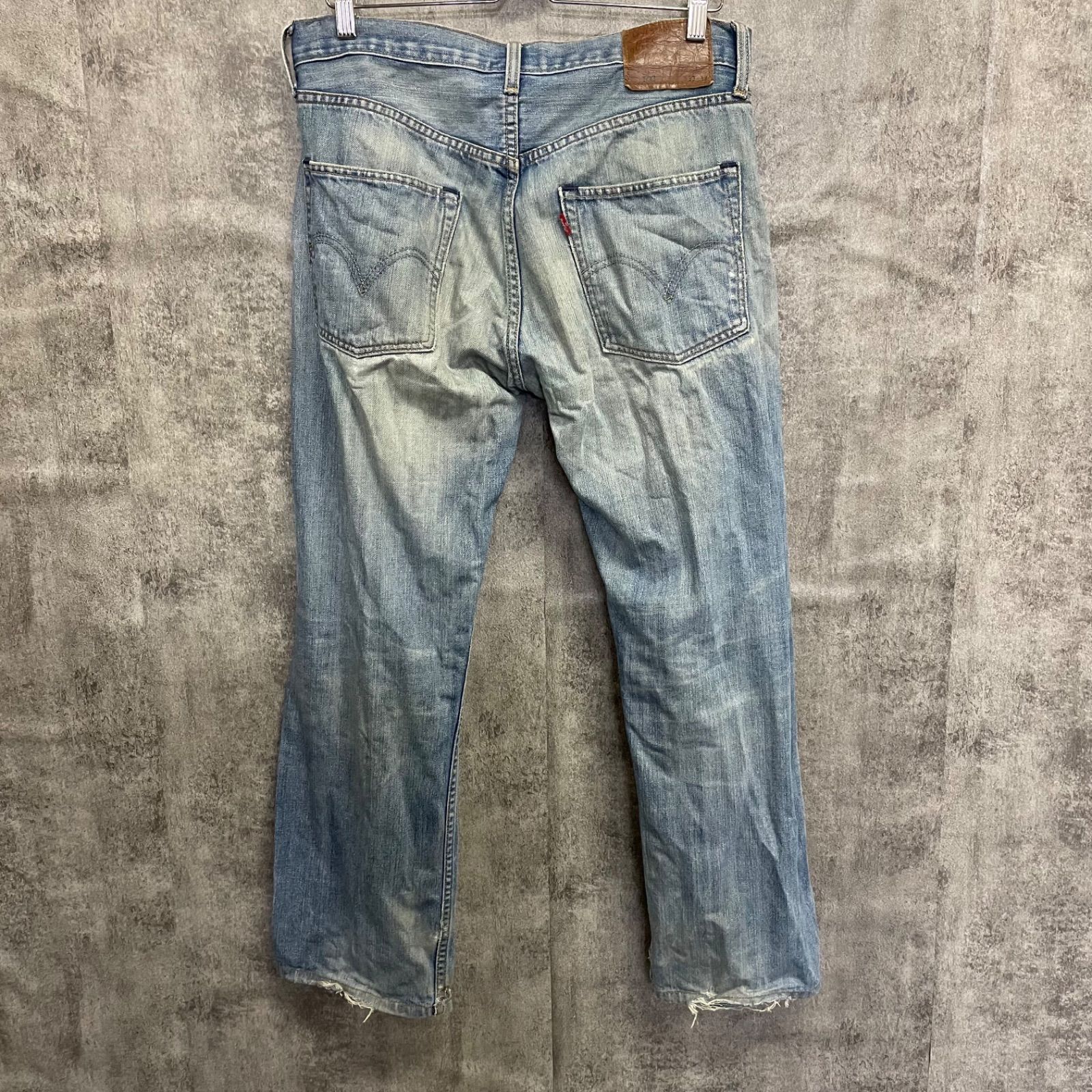 LEVI’S 501XX W32 鬼ヒゲ クラッシュ 色落ち抜群 U-280】Levi's リーバイス 503 Loose Straight Lサイズ クラッシュ