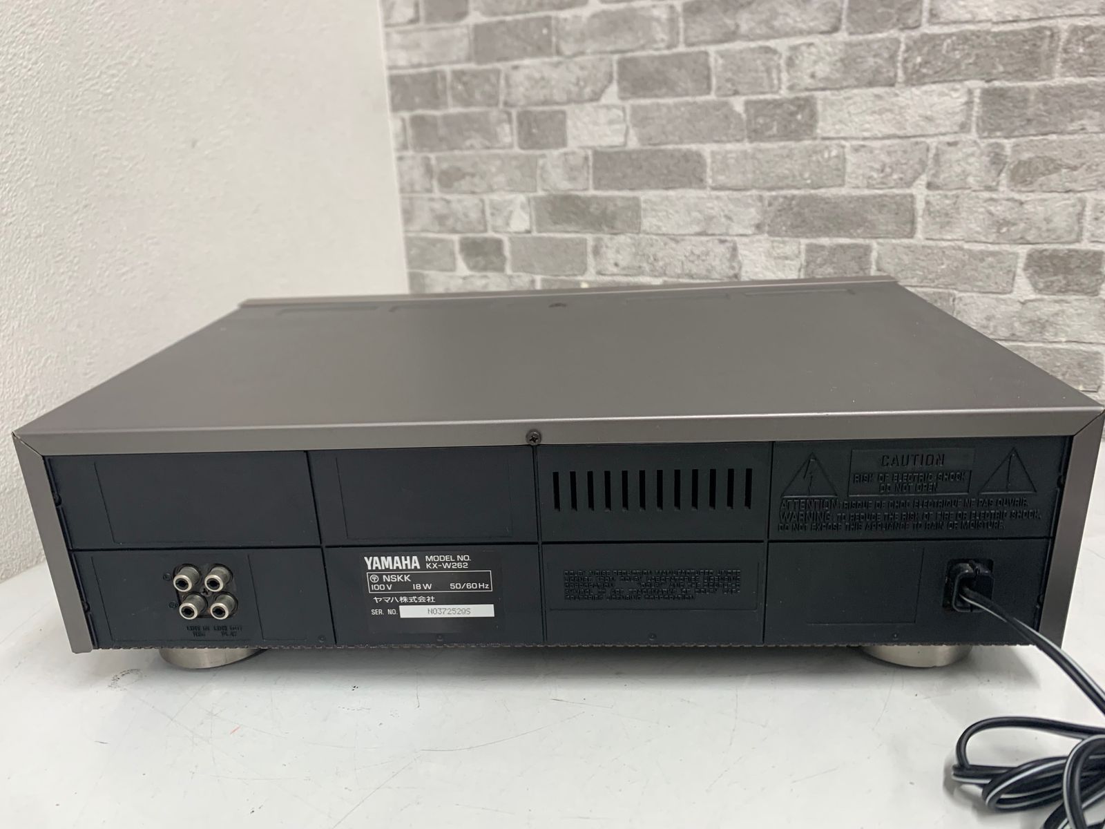 YAMAHA ヤマハ ダブルカセットデッキ KX-W262 本体 - メルカリ