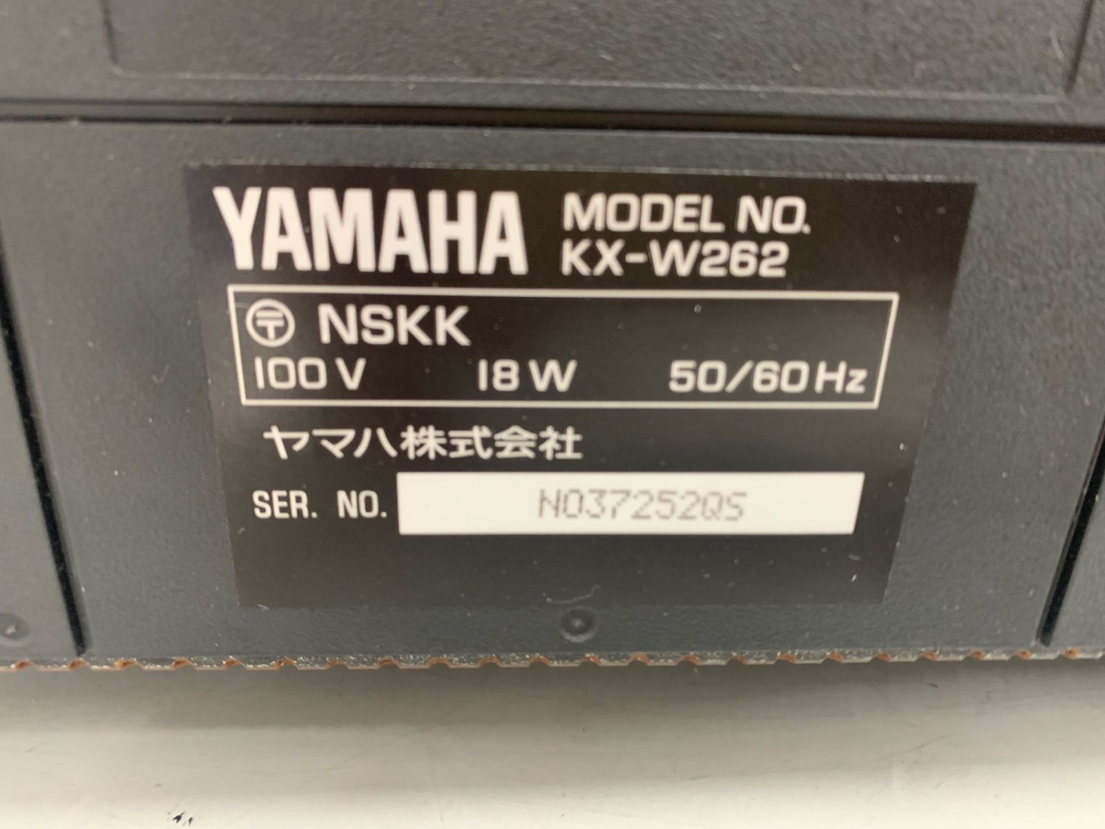YAMAHA ヤマハ ダブルカセットデッキ KX-W262 本体 - メルカリ