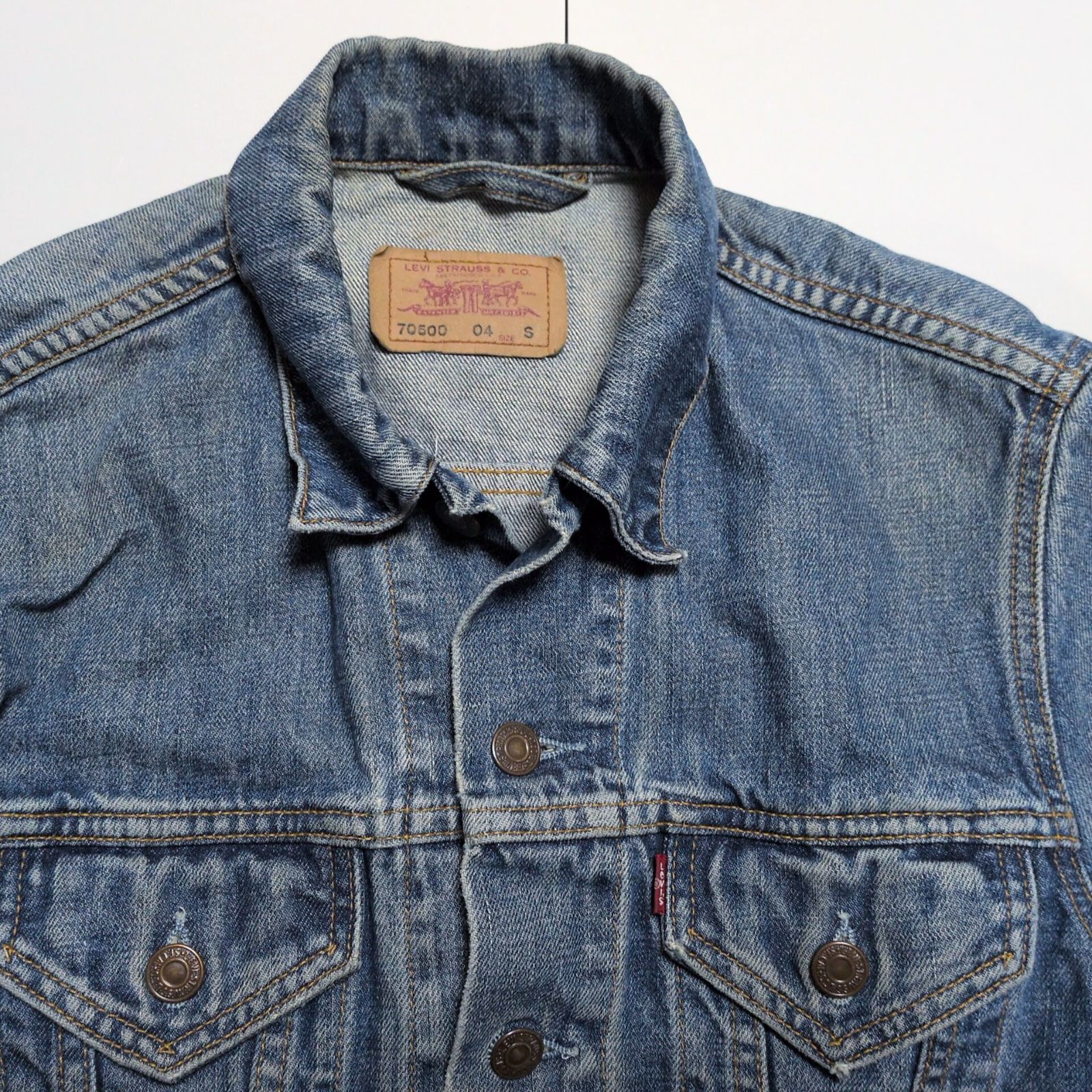 90s〜00s ユーロ Levi's リーバイス 70500 04 デニムジャケット G