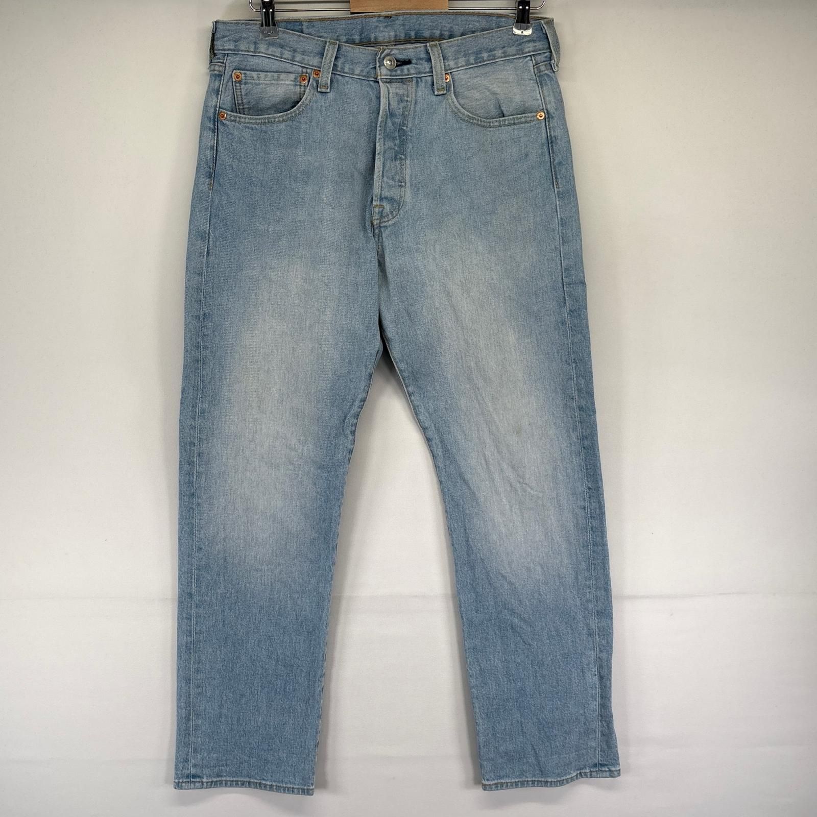 古着 リーバイス Levi's デニム パンツ Gパン デニムパンツ ジーパン ボタンフライ 501 ストレート w32L30 ブルー系 メンズ