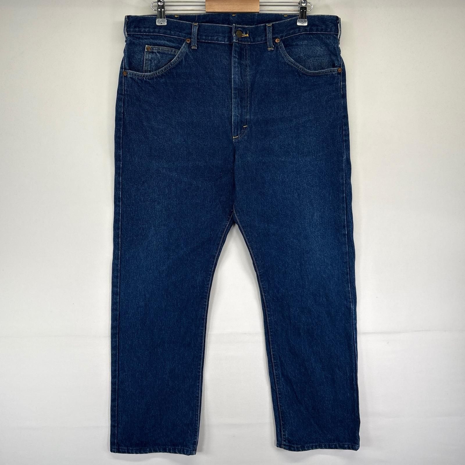古着 80's/80年代 ヴィンテージ リー Lee USA製 デニム パンツ ジッパーフライ タロンジップ ストレート 5ポケ W40L32 ブルー系 メンズ