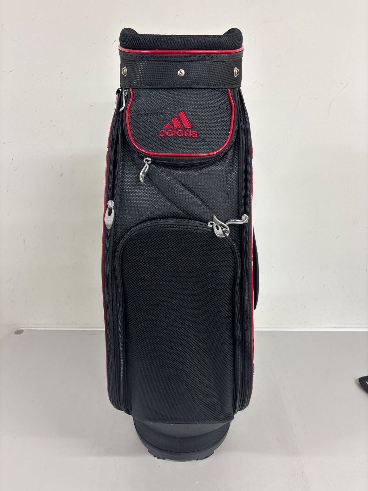 送料無料 adidas アディダス ゴルフ キャディバッグ 5分割 フード付 黒