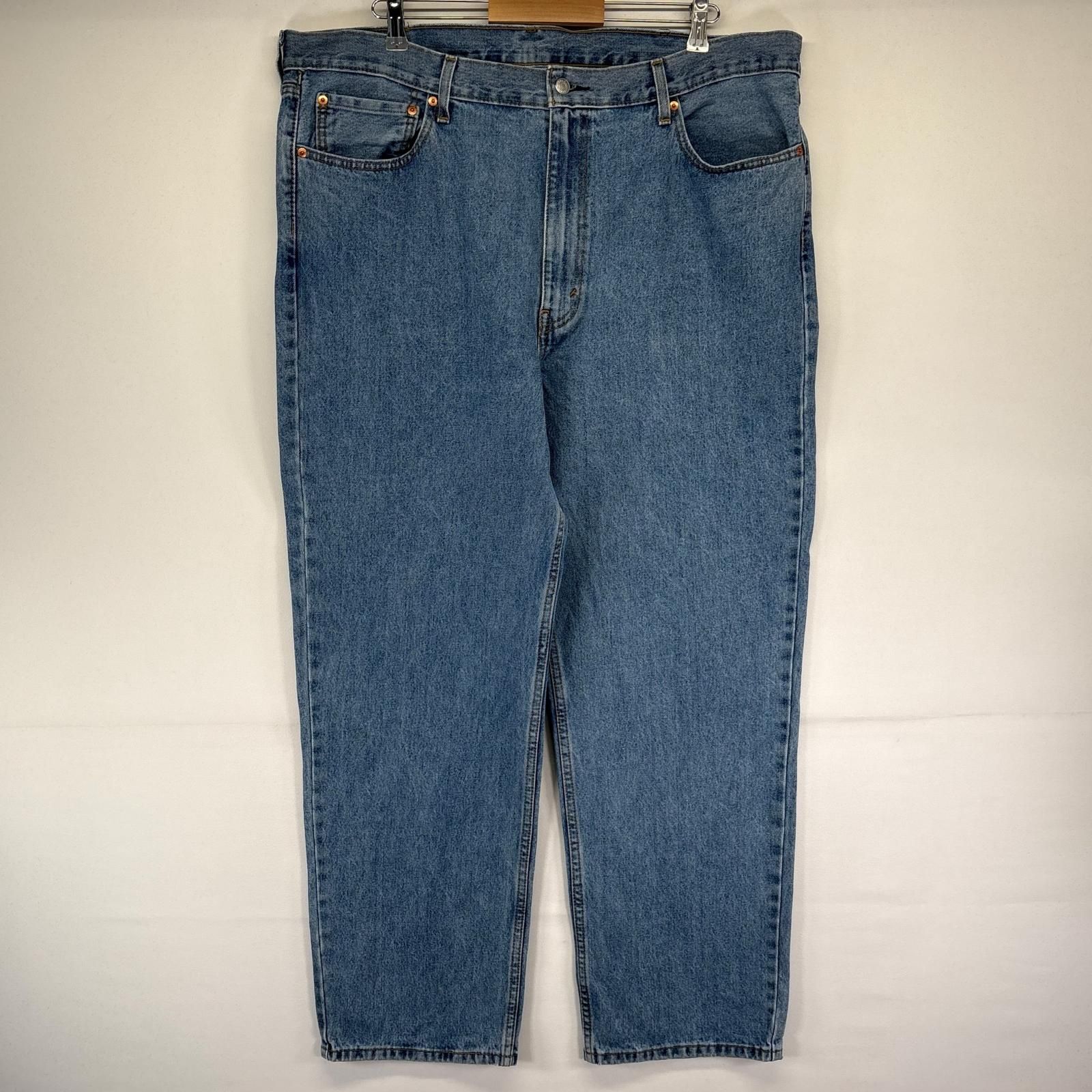 古着 リーバイス Levi's デニム パンツ 550 Gパン ジーパン テーパード バギー 大きいサイズ W42 L32 ブルー系 メンズ