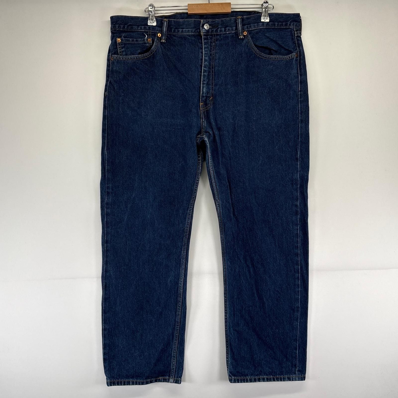 古着 リーバイス Levi's デニム パンツ 505 デニムパンツ テーパード ジッパーフライ 5ポケット 大きいサイズ W42×L30 ブルー系 メンズ