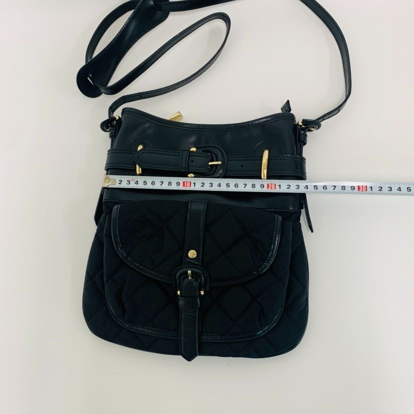 美品】BURBERRY バーバリー ショルダーバッグ キルティング ナイロン 