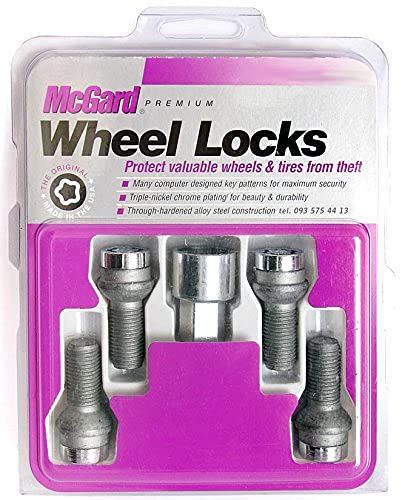マックガード (McGard) ホイールロックボルト M14×P1.5 M14x1.5 座面：球面 首下：26.7mm クロームメッキ VW AUDI 互換品 [並行輸入品]