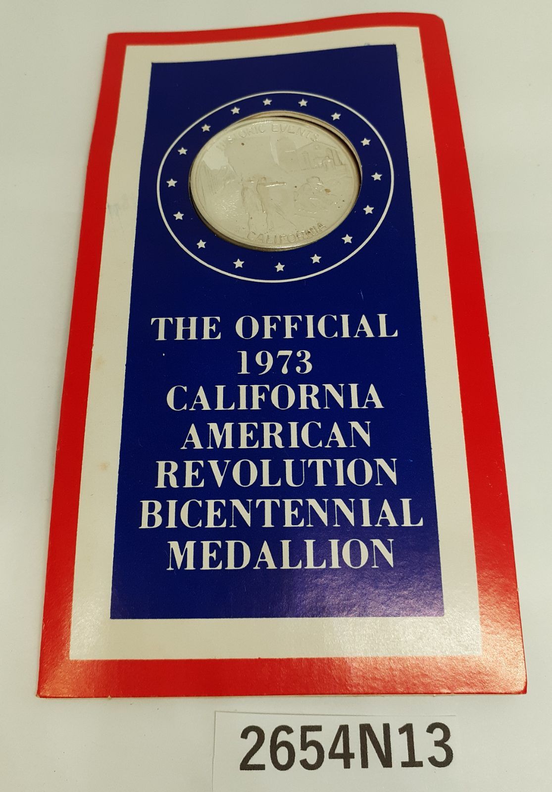 【2654N13】アメリカ独立200周年 1973年 カリフォルニア州 公式メダル